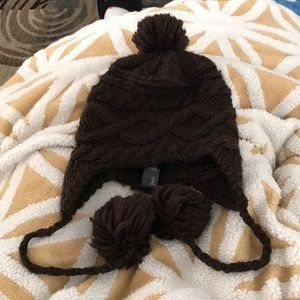 SOFT BROWN KNITTED BEANIE BY FOREVER 21 ONE SIZE FITS ALL ADULTS GREAT CONDITION